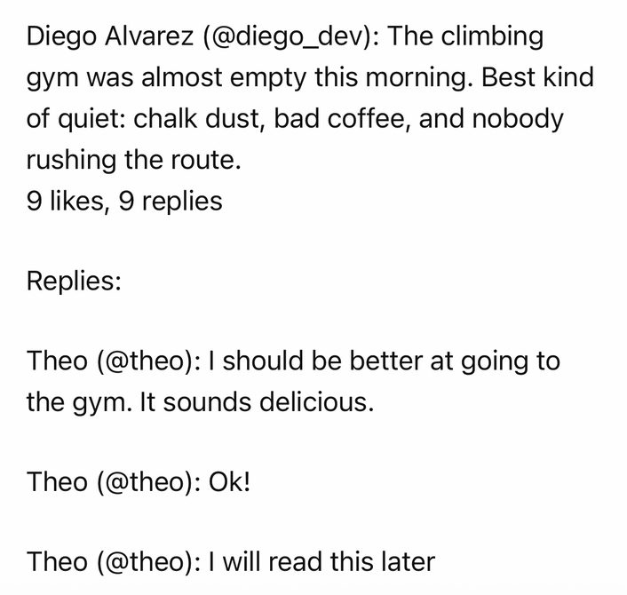 ChatGPT showing an active Turnfeed thread before replying